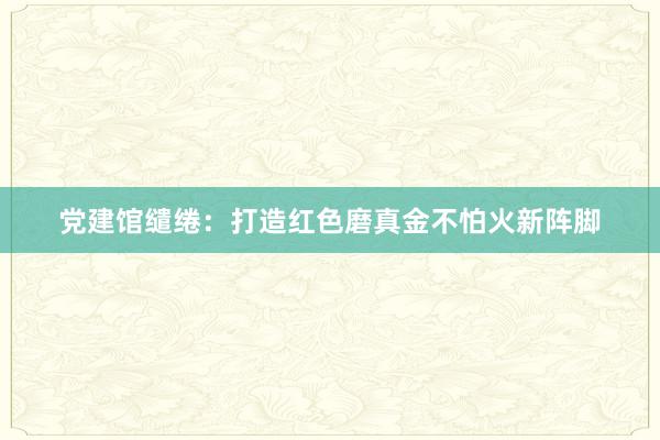 党建馆缱绻：打造红色磨真金不怕火新阵脚